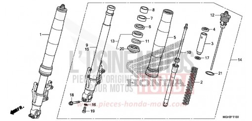 FRONT FORK VFR1200XDC de 2012